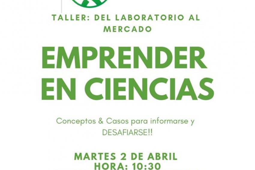 En el marco del concurso Desafío Con Ciencia, organizado por Gepian y Incubadora Khem, se realizará el taller "Emprender en Ciencias", el 2 de abril a las 10.30 hs en la sala de Directiva del CENUR Litral Norte de la Universidad de la República (Rivera y Misiones, Salto). Es abierto para todos los interesados en participar.